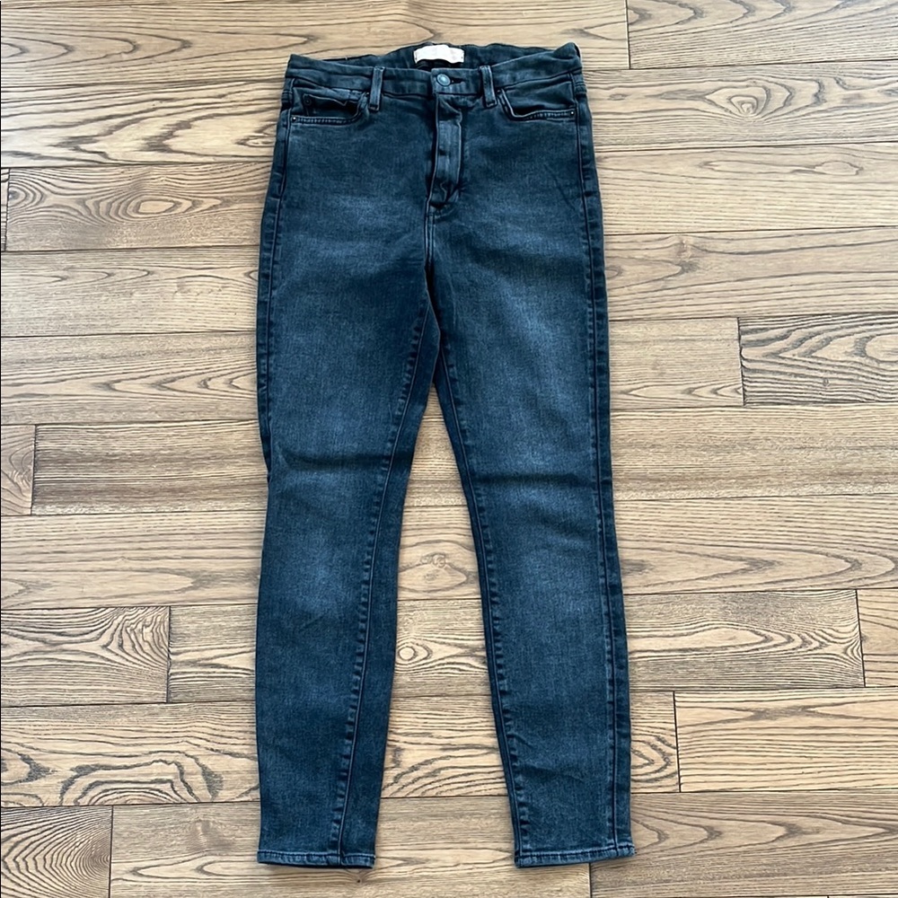 7 For All Mankind Black Skinny Jeans Modern Fit